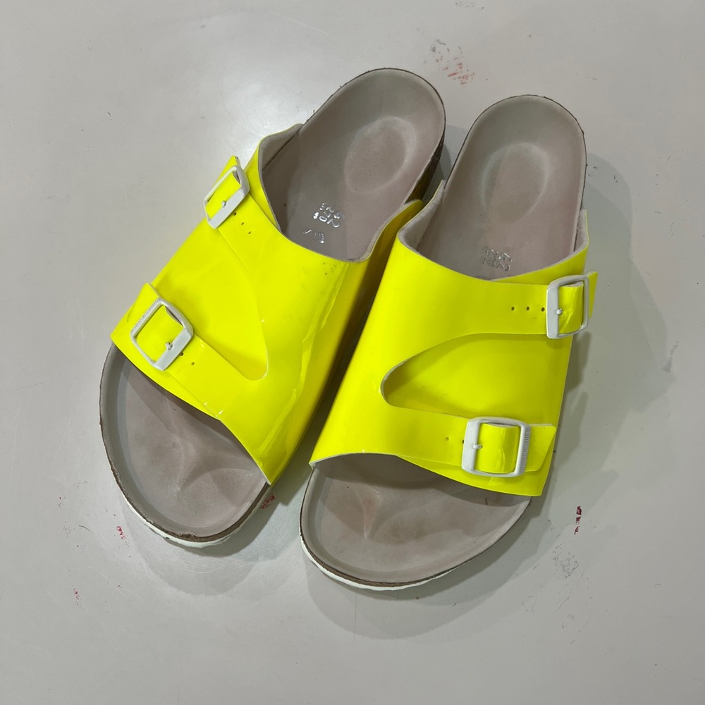 Birkenstock Zürich Opening Ceremony W11 M9 Neon Yellow Rare - Regular Width